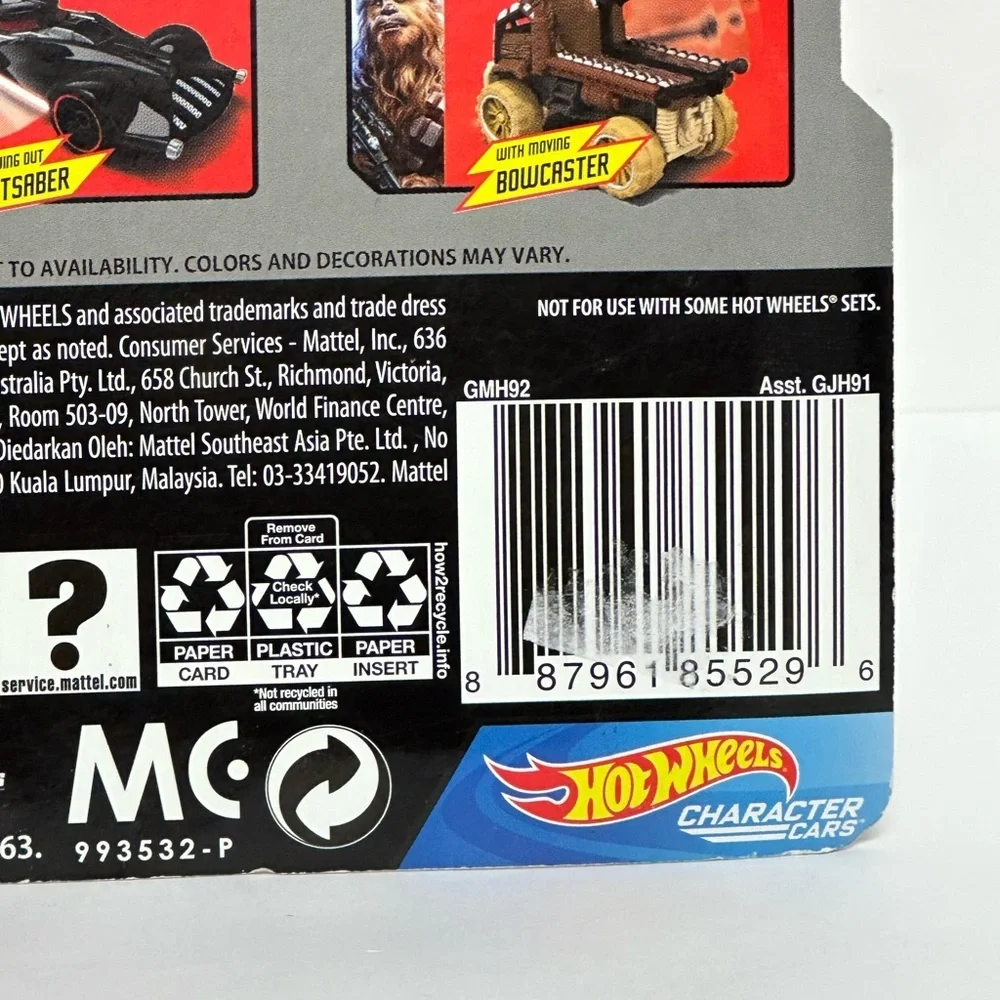 Hot Wheels Star Wars Character Cars 2019 Rey Original Package Unopened